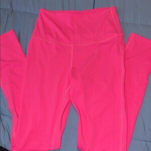 Tiger Friday AM Vibrant Pink High-Waisted Leggings